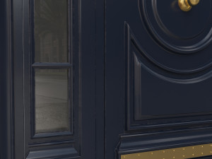 entrance classic door 16 3D Модель