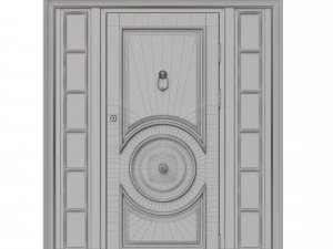 entrance classic door 16 3D Model