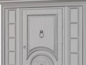 entrance classic door 16 3D Модель