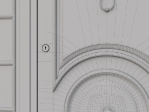 entrance classic door 16 3D Модель