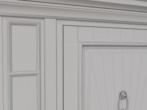 entrance classic door 16 3D Model