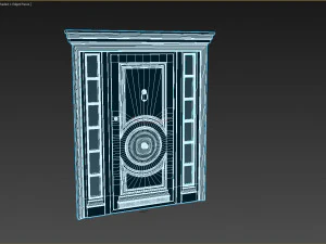 entrance classic door 16 3D Model