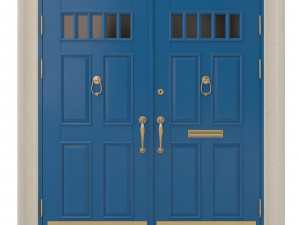 entrance classic door 18 3D-Modell