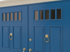 entrance classic door 18 3D Model