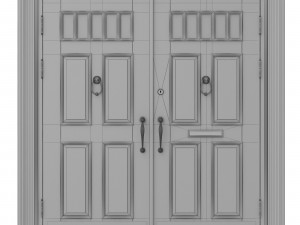 entrance classic door 18 3D Model