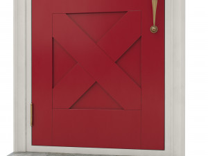 entrance classic door 19 3D Model