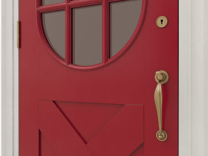entrance classic door 19 3D Model