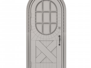 entrance classic door 19 3D Model
