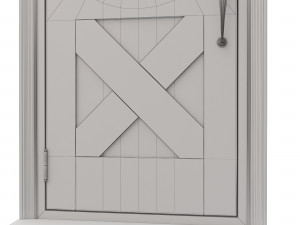entrance classic door 19 3D Model