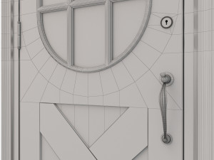 entrance classic door 19 3D Model