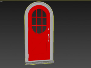 entrance classic door 19 3D Model