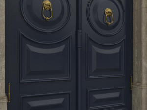 entrance classic door 20 3D Модель
