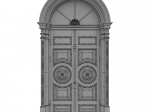 entrance classic door 20 3D Модель