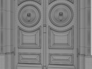 entrance classic door 20 3D Модель