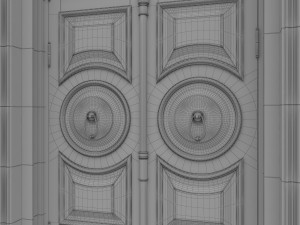 entrance classic door 20 3D Модель