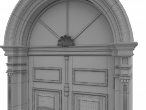 entrance classic door 20 3D Модель