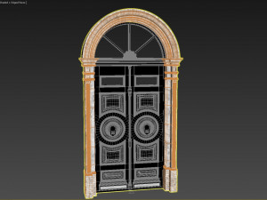 entrance classic door 20 3D Модель