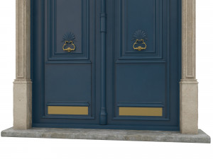entrance classic door 21 3D Модель
