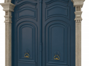 entrance classic door 21 3D Модель