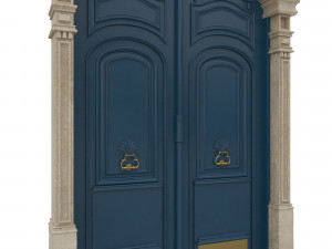 entrance classic door 21 3D Модель