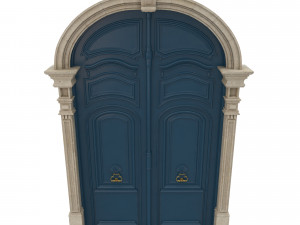 entrance classic door 21 3D Модель