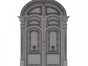 entrance classic door 21 3D Модель
