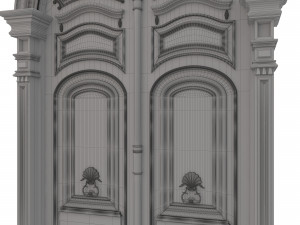 entrance classic door 21 3D Модель