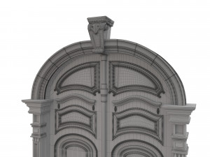 entrance classic door 21 3D Модель