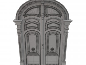 entrance classic door 21 3D Модель