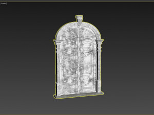 entrance classic door 21 3D Модель