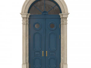 porta cl&aacute;ssica de entrada 22 Modelo 3D