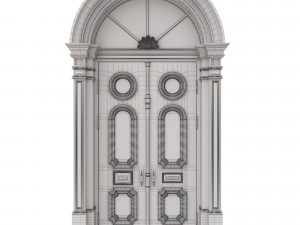 entrance classic door 22 3D 模型