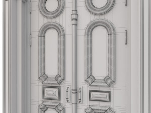 entrance classic door 22 3D 模型