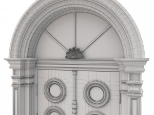 entrance classic door 22 3D 模型