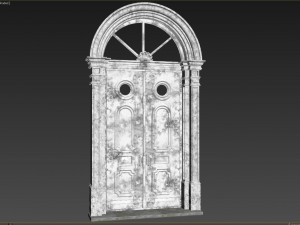 entrance classic door 22 3D 模型