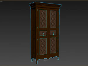 classic cabinet 04 04 3D Model