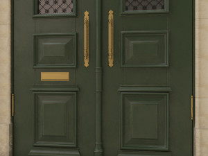 entrance classic door 23 Model 3D