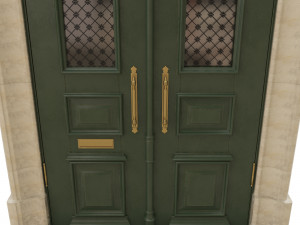 entrance classic door 23 Model 3D