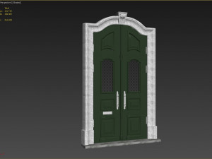 entrance classic door 23 Model 3D