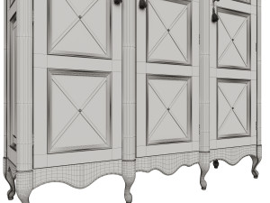 classic cabinet 05 07 Modelo 3D