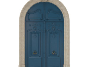 entrance classic door 24 3D मॉडल
