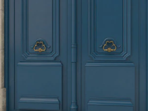 entrance classic door 24 3D Model