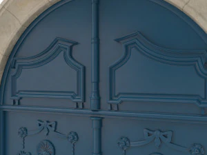 entrance classic door 24 3D Model