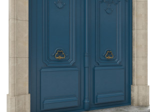 entrance classic door 24 Modèle 3D