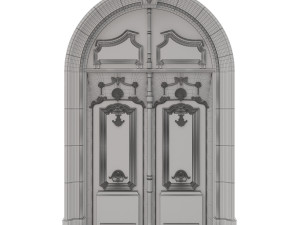 entrance classic door 24 Modèle 3D