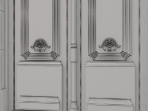 entrance classic door 24 Modèle 3D