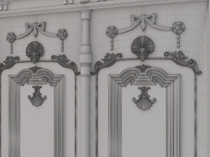 entrance classic door 24 Modèle 3D