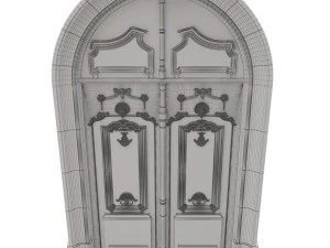 entrance classic door 24 3D Model