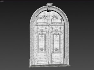 entrance classic door 24 Modèle 3D