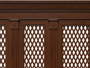 wooden panels with lattice 3D 모델